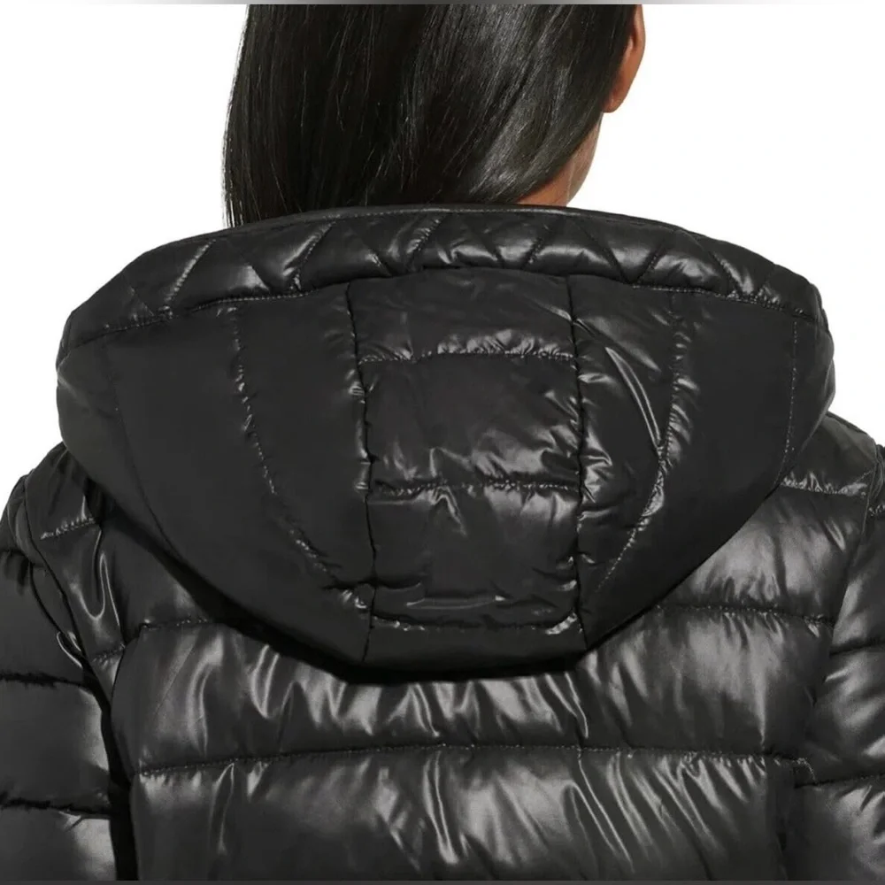 ❤️Kenneth Cole Women's Quilted Black Puffer Coat Size XS - Picture 3 of 11